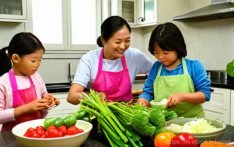 한식의 문화적 상징성 - **Prompt:** "A vibrant, cozy, and modern Korean BBQ restaurant in Amsterdam, bustling with a diverse...