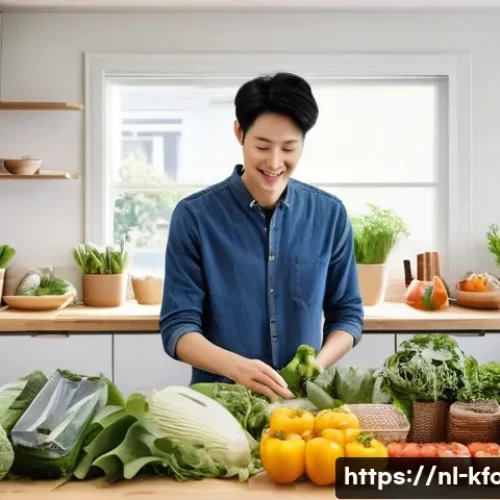 한식 조리 시간 단축 꿀팁 - **Prompt:** "A vibrant, clean kitchen scene. A person, dressed in casual everyday clothes, is effici...